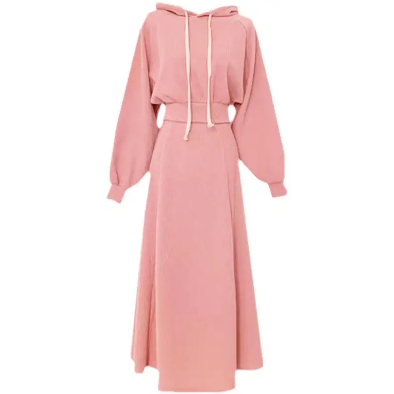 Women 2-Piece Pink A-Line Suit Spring Autumn Winter