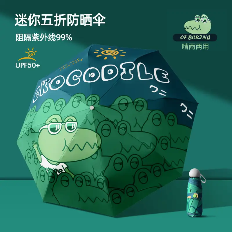 Call Me Sunscreen Umbrella Blue Portable UV Protection - Image 20