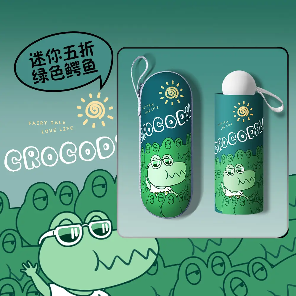 Call Me Sunscreen Umbrella Blue Portable UV Protection - Image 13