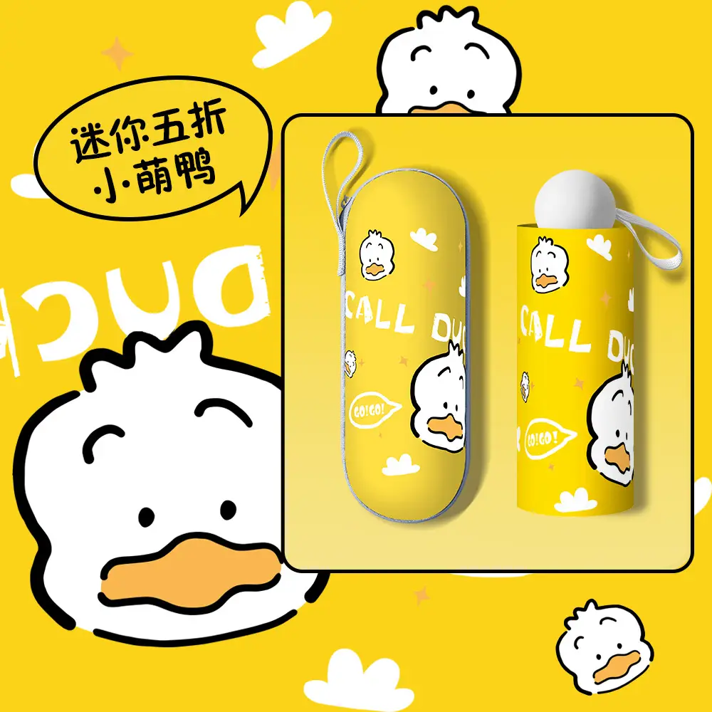 Call Me Sunscreen Umbrella Blue Portable UV Protection - Image 14