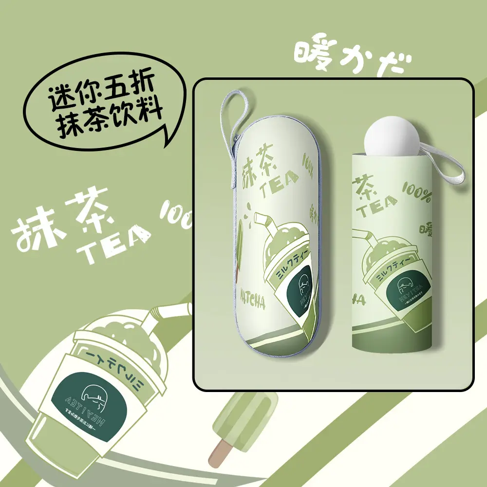 Call Me Sunscreen Umbrella Blue Portable UV Protection - Image 16