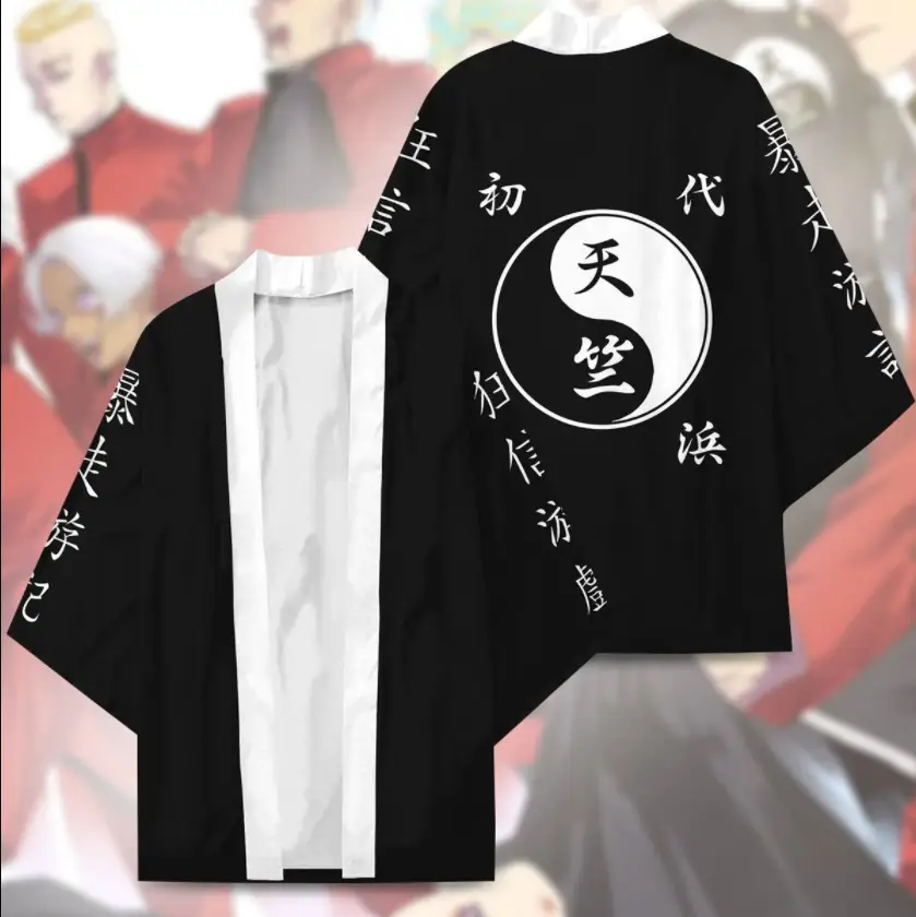 Tokyo Fun Avengers Dragon Palace Kimono Set Black 3D Digital Print - Image 22