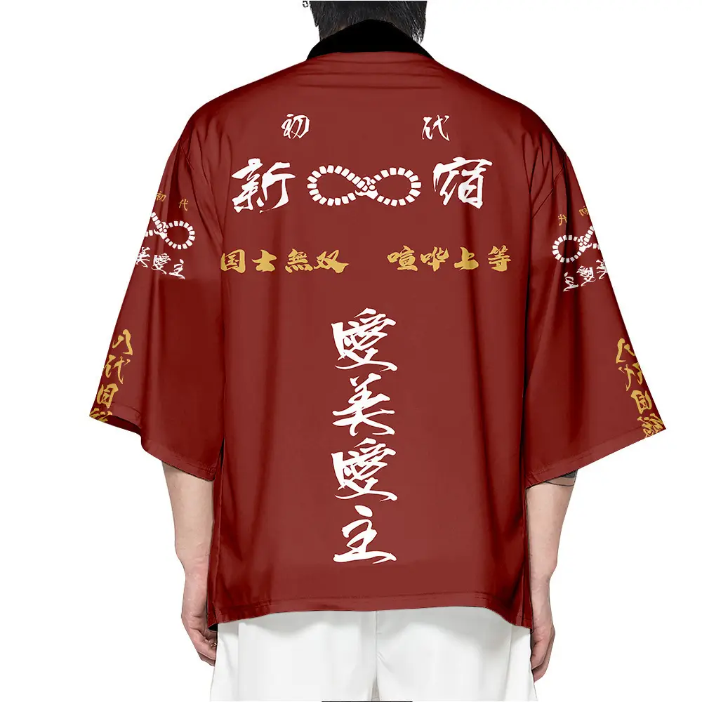 Tokyo Fun Avengers Dragon Palace Kimono Set Black 3D Digital Print - Image 13
