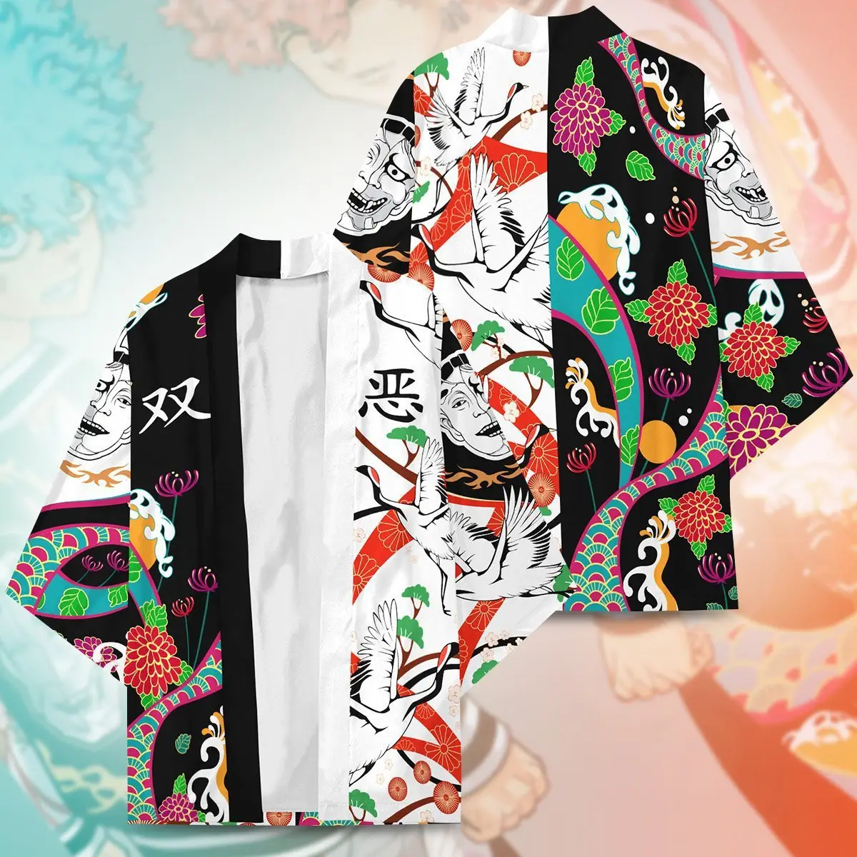 Tokyo Fun Avengers Dragon Palace Kimono Set Black 3D Digital Print - Image 19