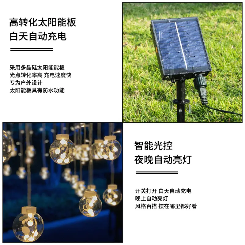 Outdoor Waterproof LED Ball Light Curtain for Christmas Decor