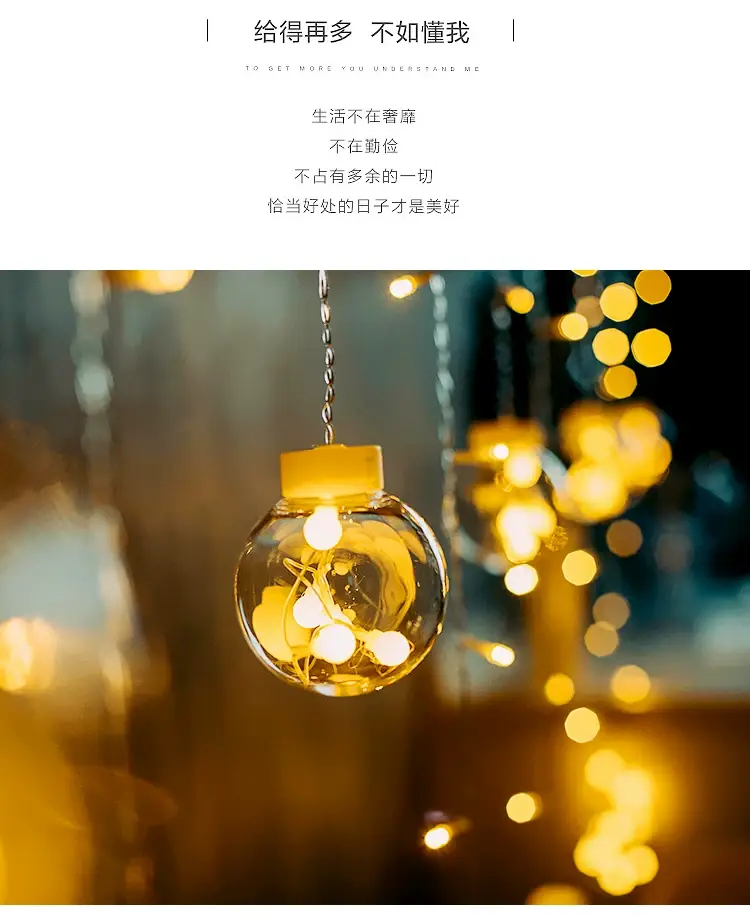 Outdoor Waterproof LED Ball Light Curtain for Christmas Decor — feature 8