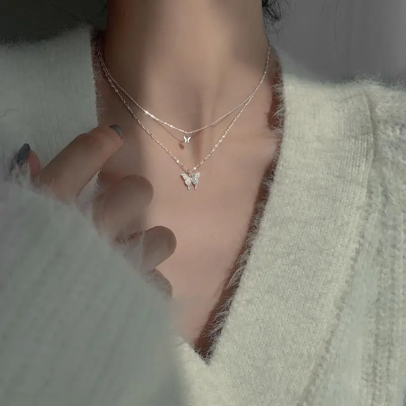 925 Sterling Silver Butterfly Necklace for Women - Image 5