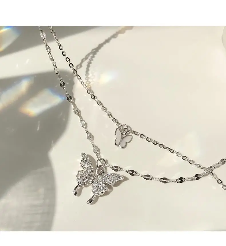 925 Sterling Silver Butterfly Necklace for Women — feature 11
