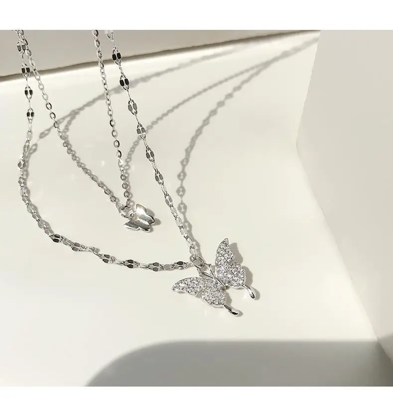 925 Sterling Silver Butterfly Necklace for Women — feature 12