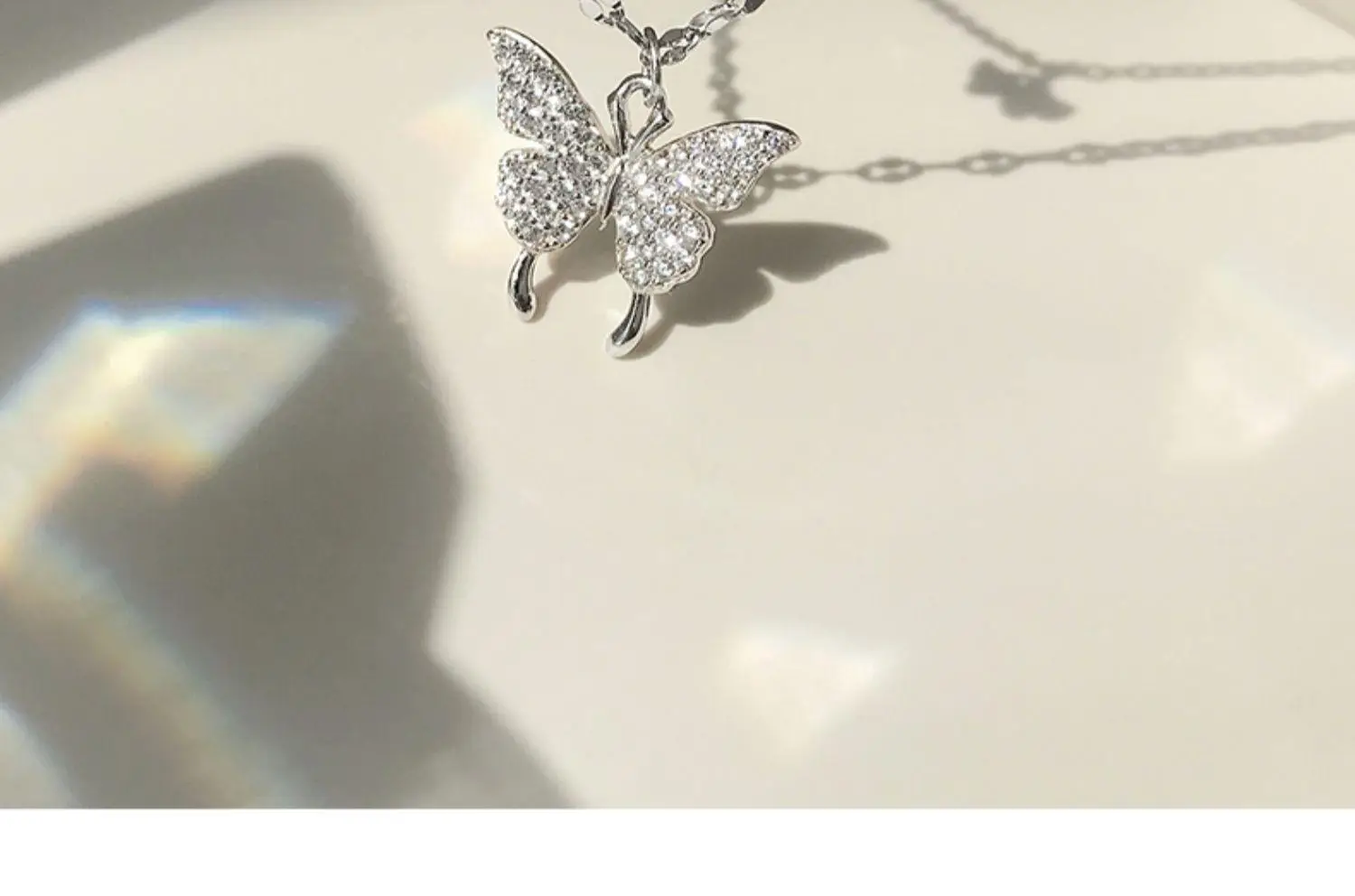 925 Sterling Silver Butterfly Necklace for Women — feature 2