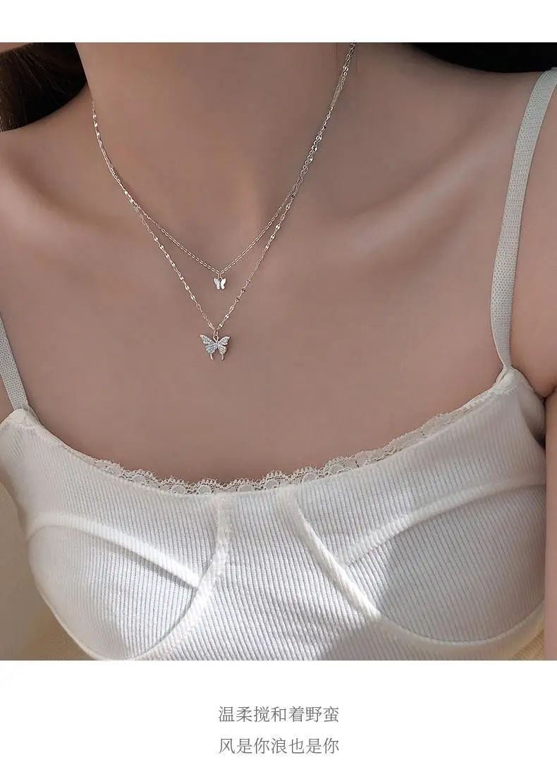 925 Sterling Silver Butterfly Necklace for Women — feature 3