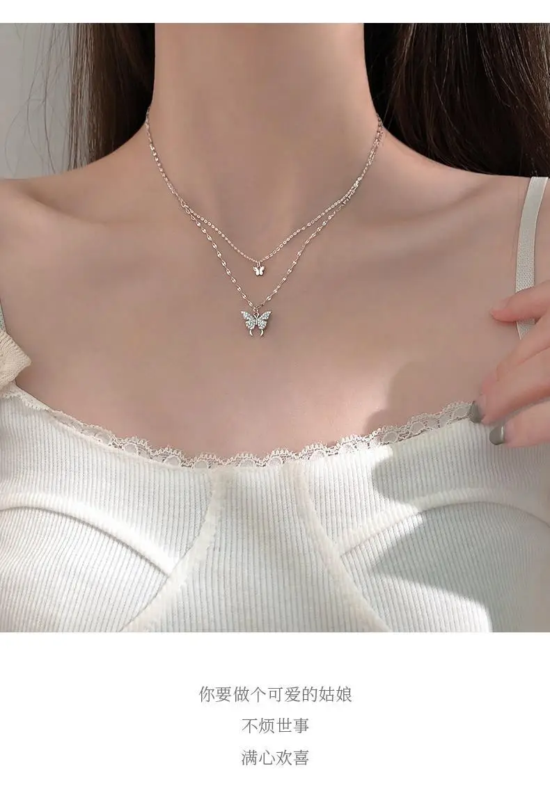 925 Sterling Silver Butterfly Necklace for Women — feature 4