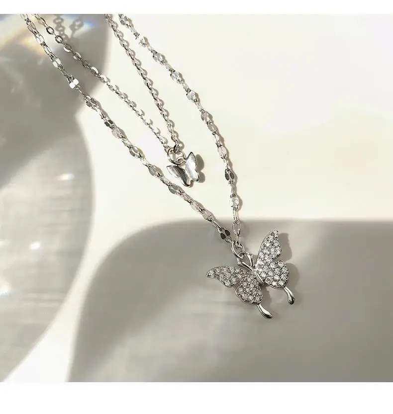 925 Sterling Silver Butterfly Necklace for Women — feature 7