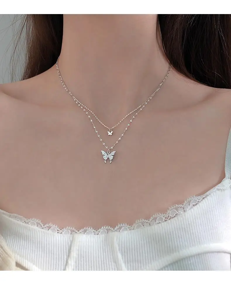 925 Sterling Silver Butterfly Necklace for Women — feature 8