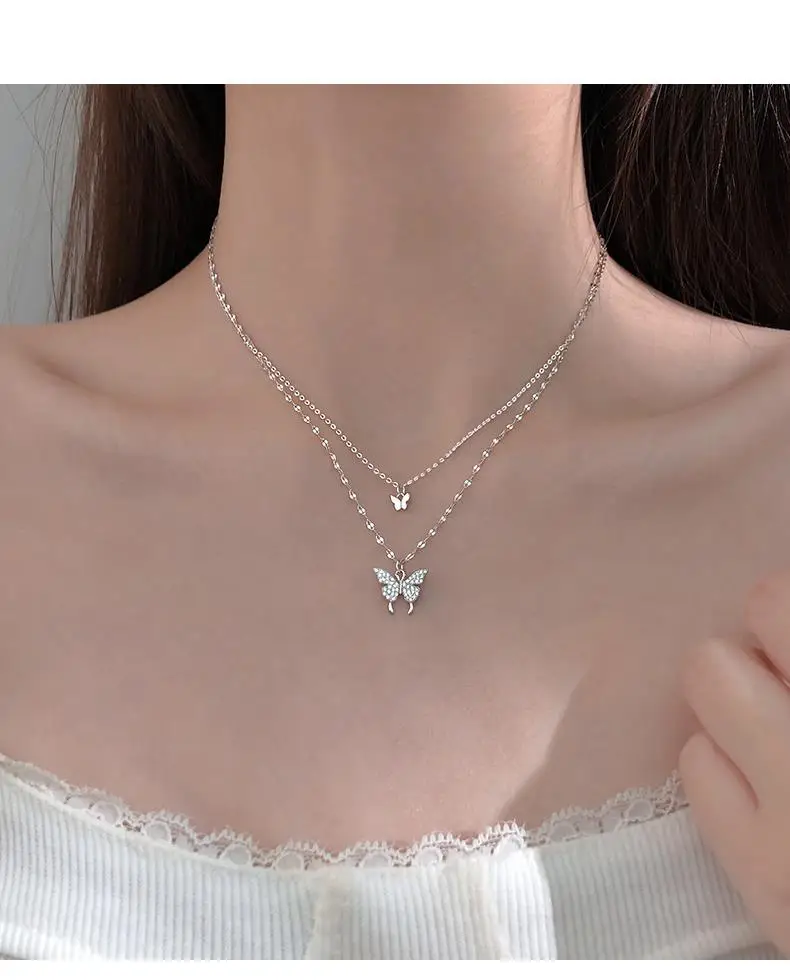 925 Sterling Silver Butterfly Necklace for Women — feature 9