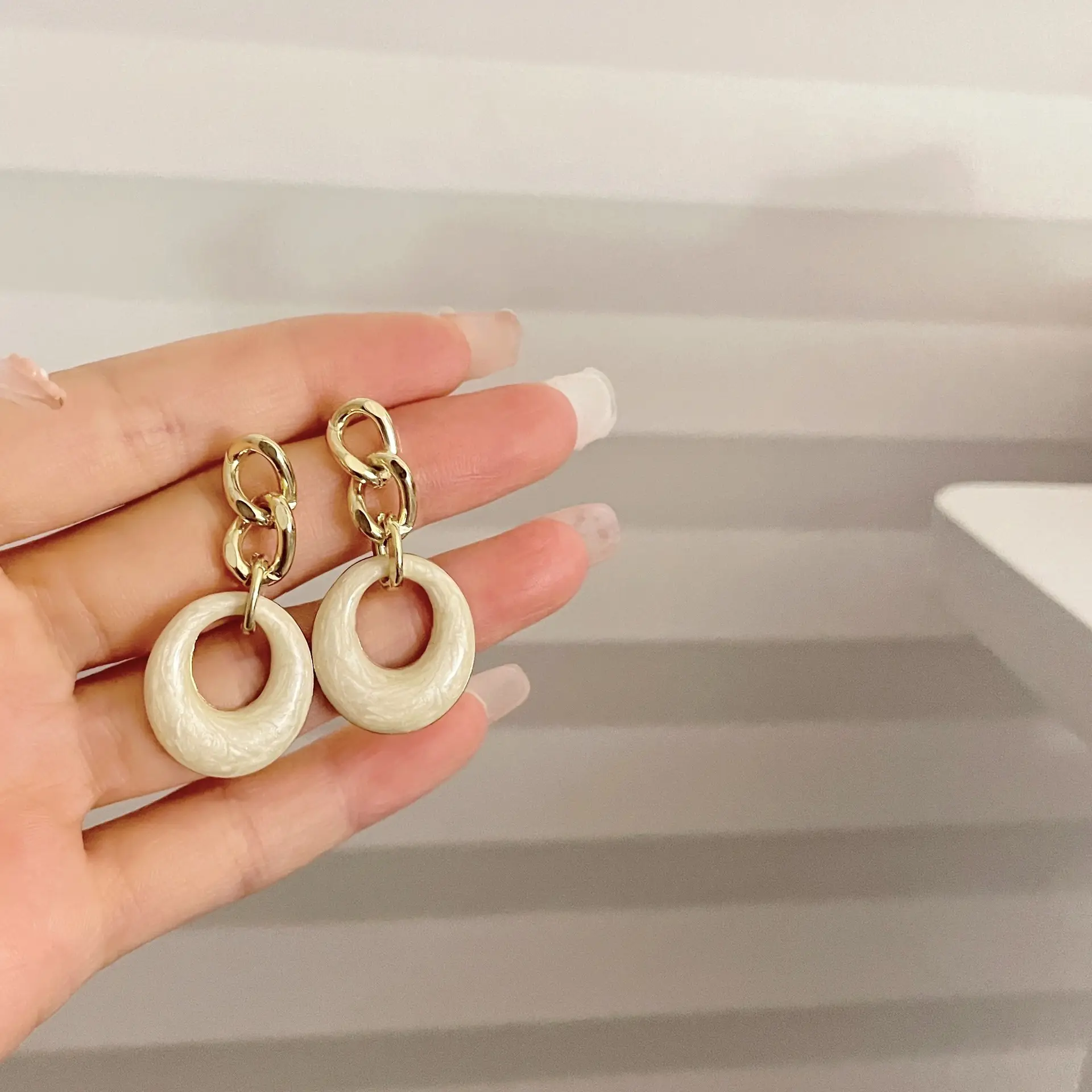 S925 Silver Circle Earrings for Women