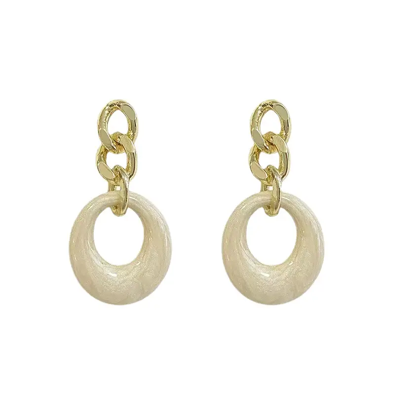S925 Silver Circle Earrings for Women