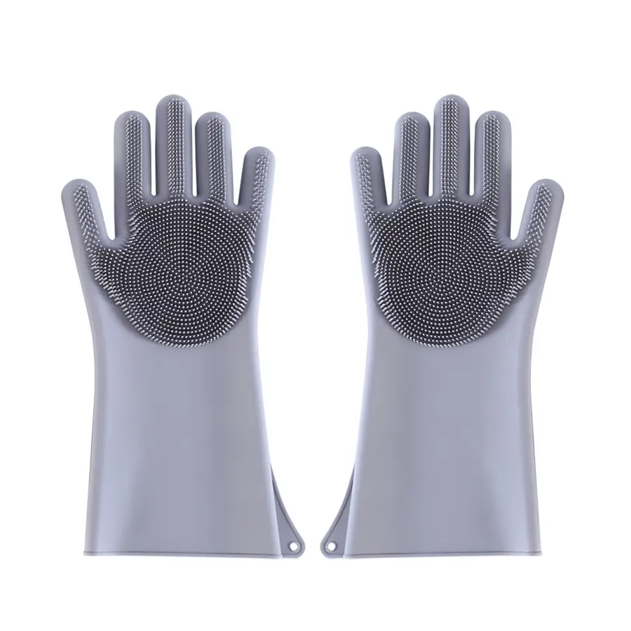 Silicone Bath Gloves for Dogs Anti-Bite Cleaning - Image 2