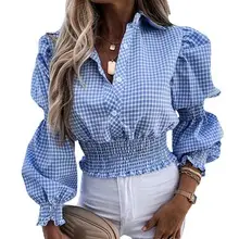 Off-Shoulder Printed Women's Suspenders Dress Blue Green — feature 29