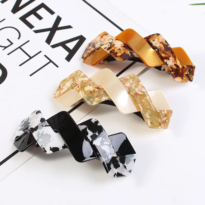 Baoguang Acrylic Hairpin with Crystal Bow for Women - Image 6