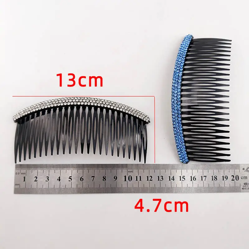3-Row Rhinestone Bangs Comb for Women
