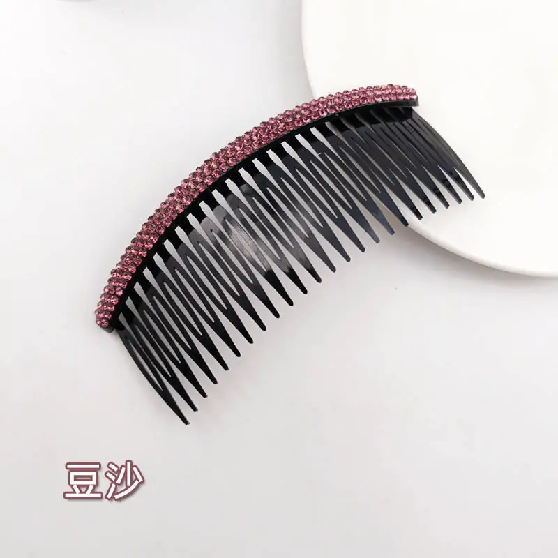 3-Row Rhinestone Bangs Comb for Women