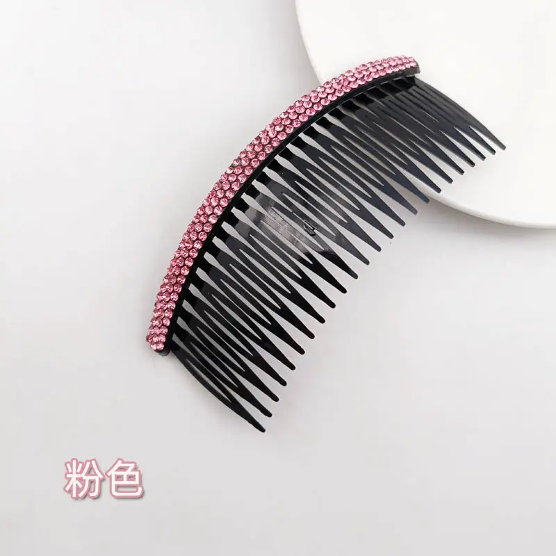 3-Row Rhinestone Bangs Comb for Women