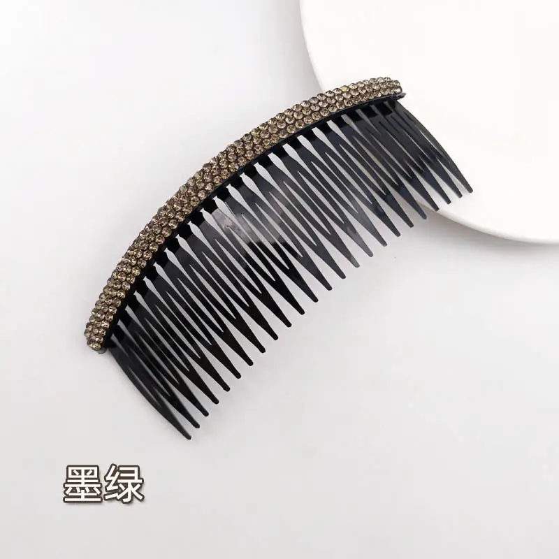 3-Row Rhinestone Bangs Comb for Women