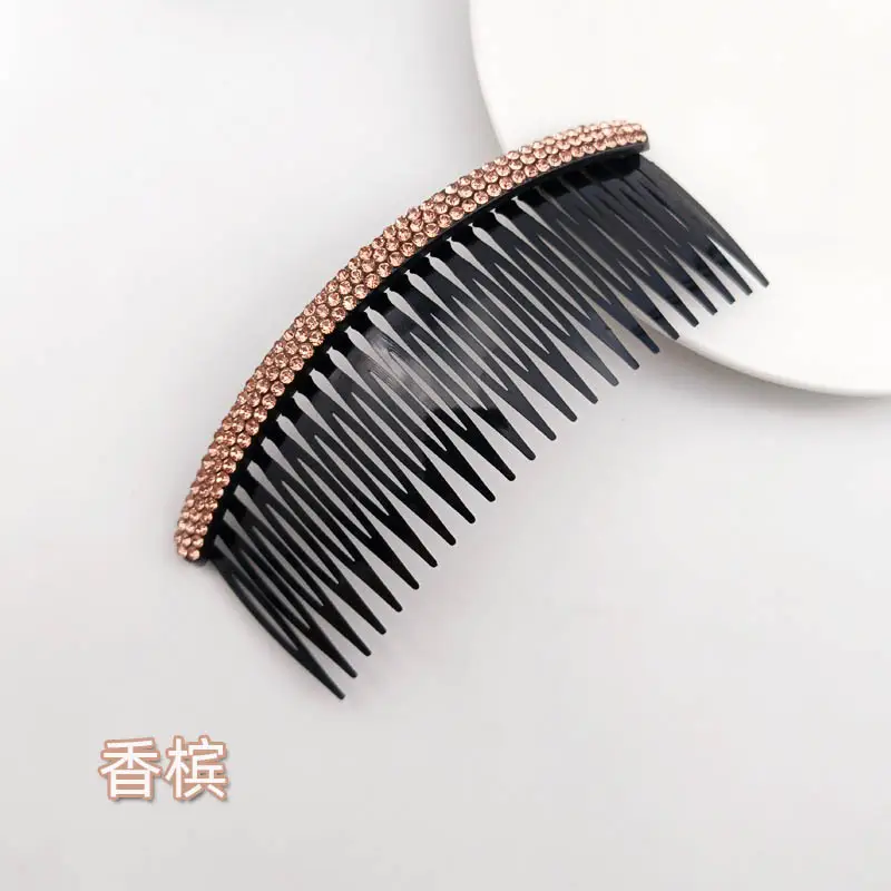 3-Row Rhinestone Bangs Comb for Women