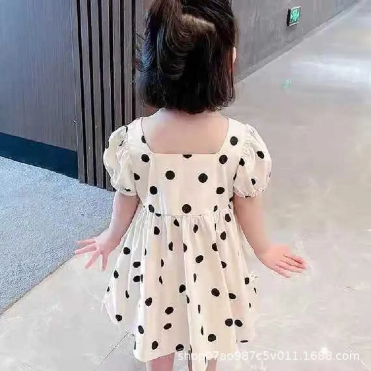 2022 Girls Polka Dot Skirt Dress for Summer