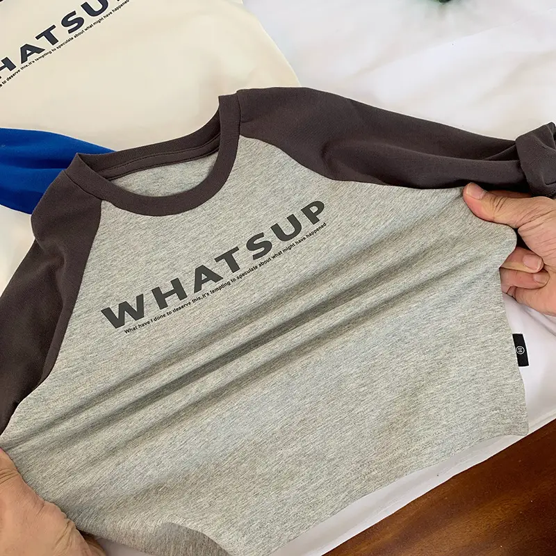 Women Grey "Whats Up" Long Sleeve Sweatshirt - Image 5