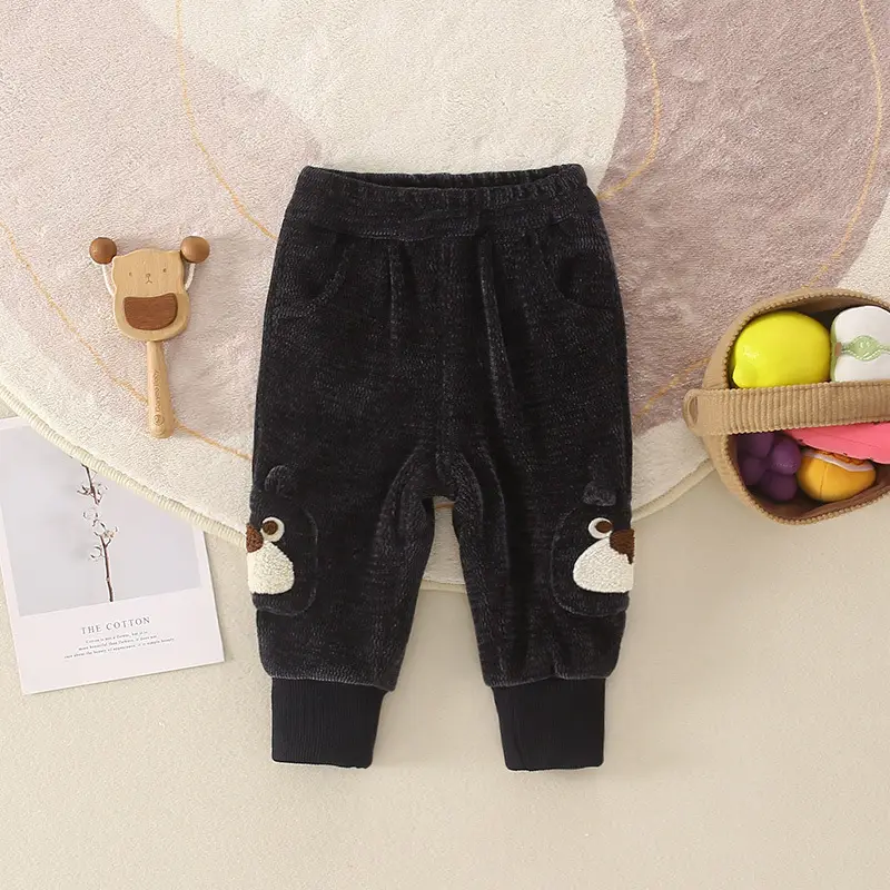 Clearance Baby Pants Winter Fleece Lined Toddler Harem Pants - Image 2