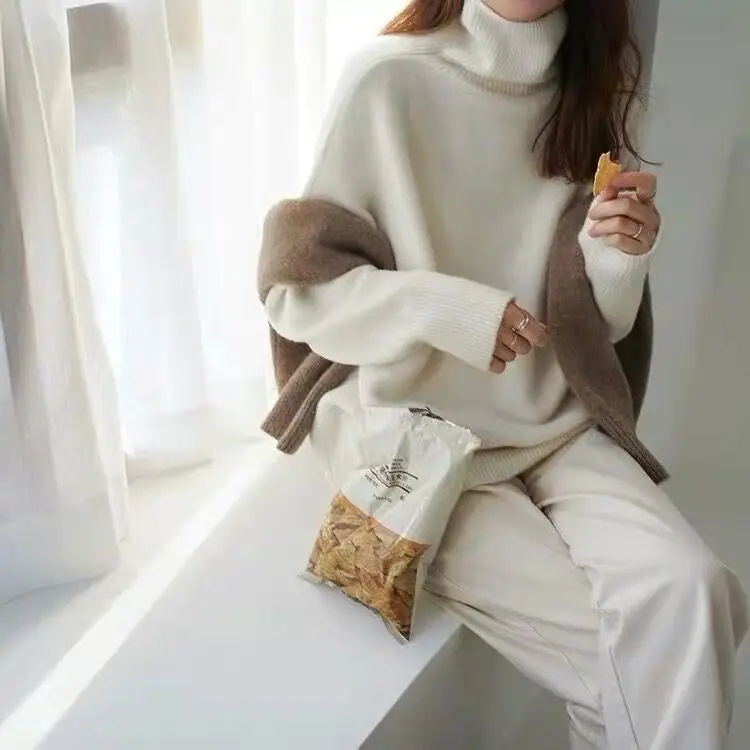 Women's Warm Turtleneck Sweater Autumn Winter Outerwear - Image 9