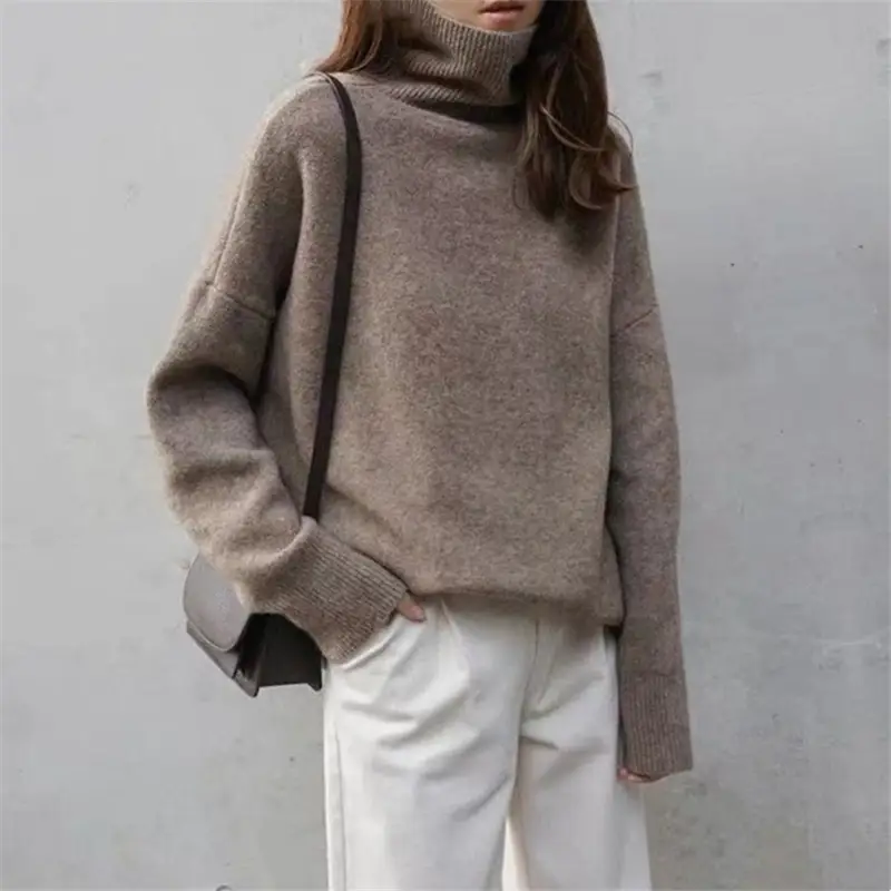 Women's Warm Turtleneck Sweater Autumn Winter Outerwear - Image 3
