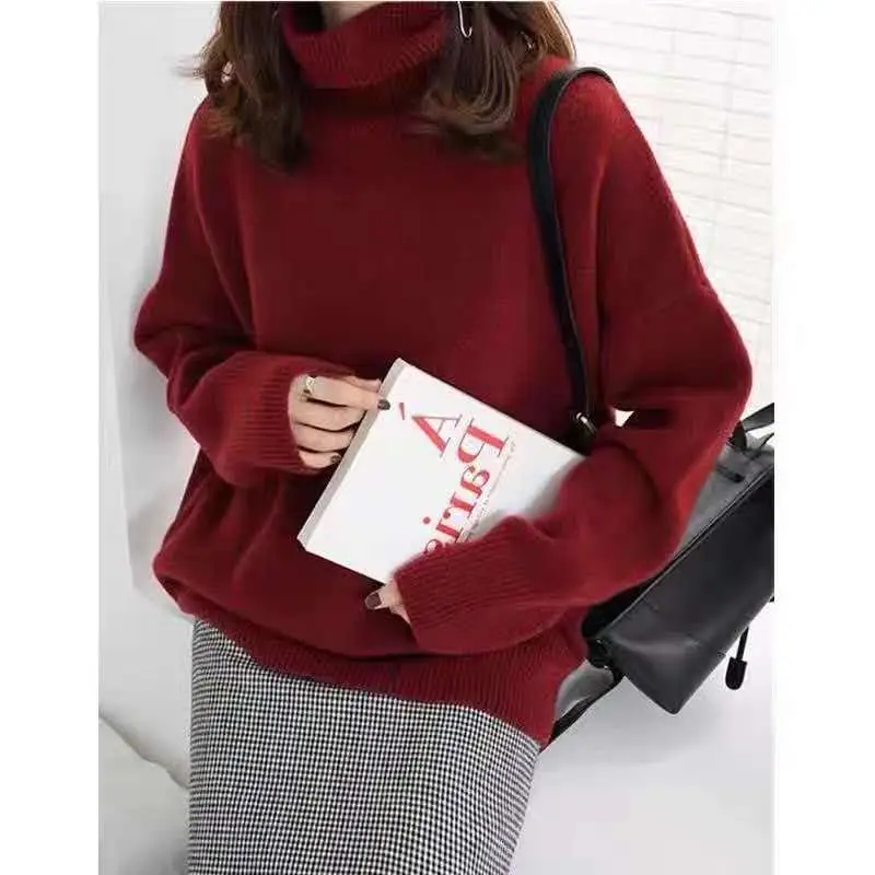 Women's Warm Turtleneck Sweater Autumn Winter Outerwear - Image 6