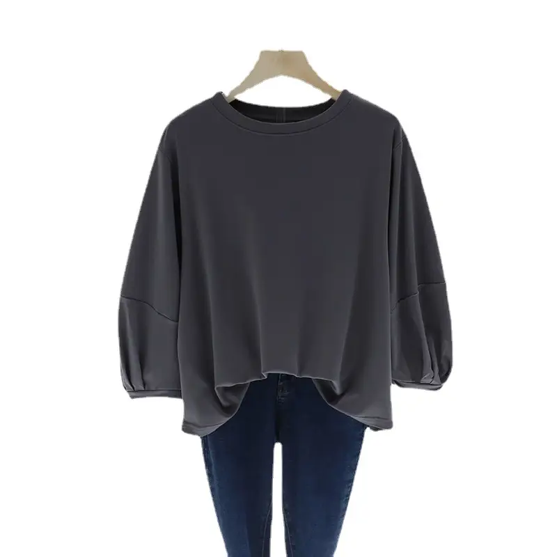 Loose Slim Lantern Sleeve Top Summer Shirt Large - Image 8