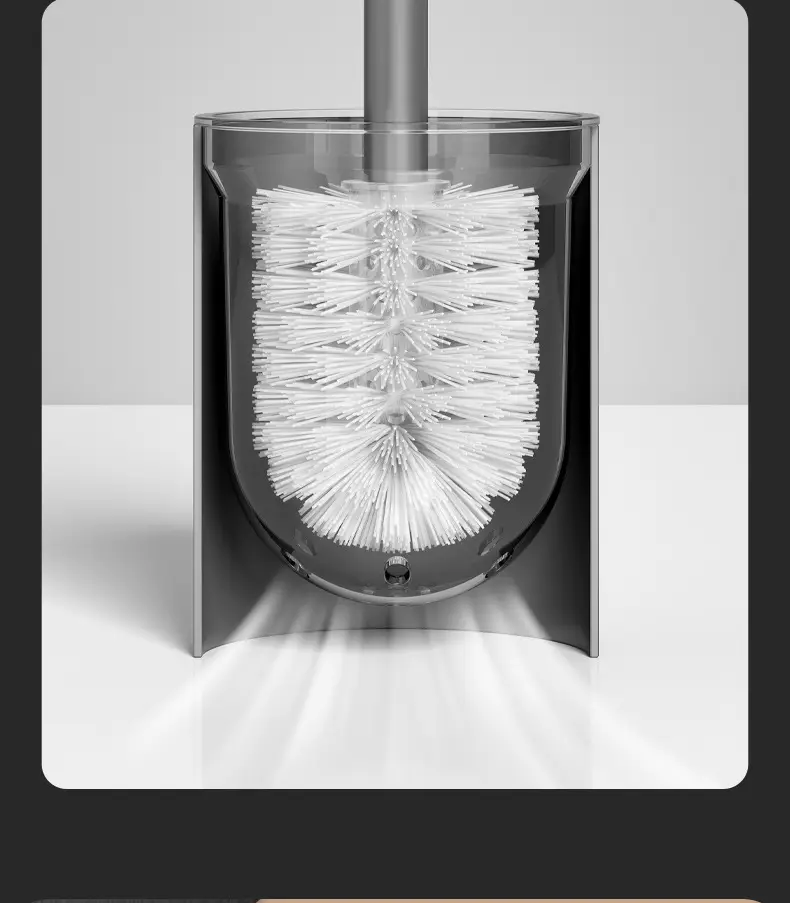 Space Aluminum Toilet Brush No Angle Long Handle — feature 15