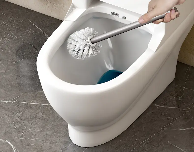 Space Aluminum Toilet Brush No Angle Long Handle — feature 17