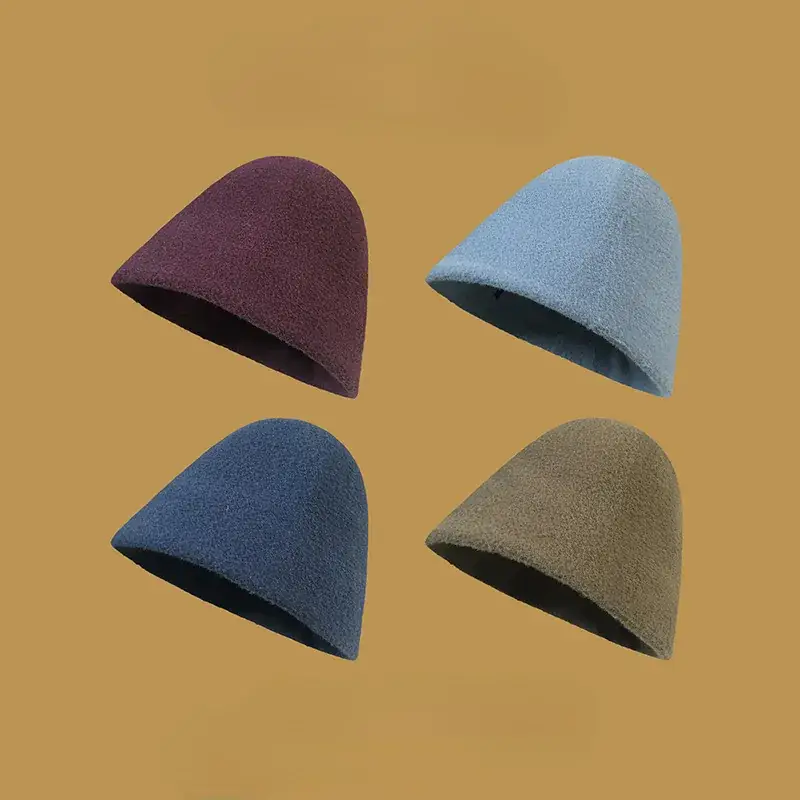 Earth Color Wool Knitted Hat for Kids Autumn Winter - Image 12