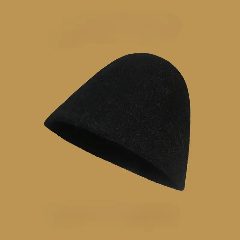 Earth Color Wool Knitted Hat for Kids Autumn Winter - Image 2