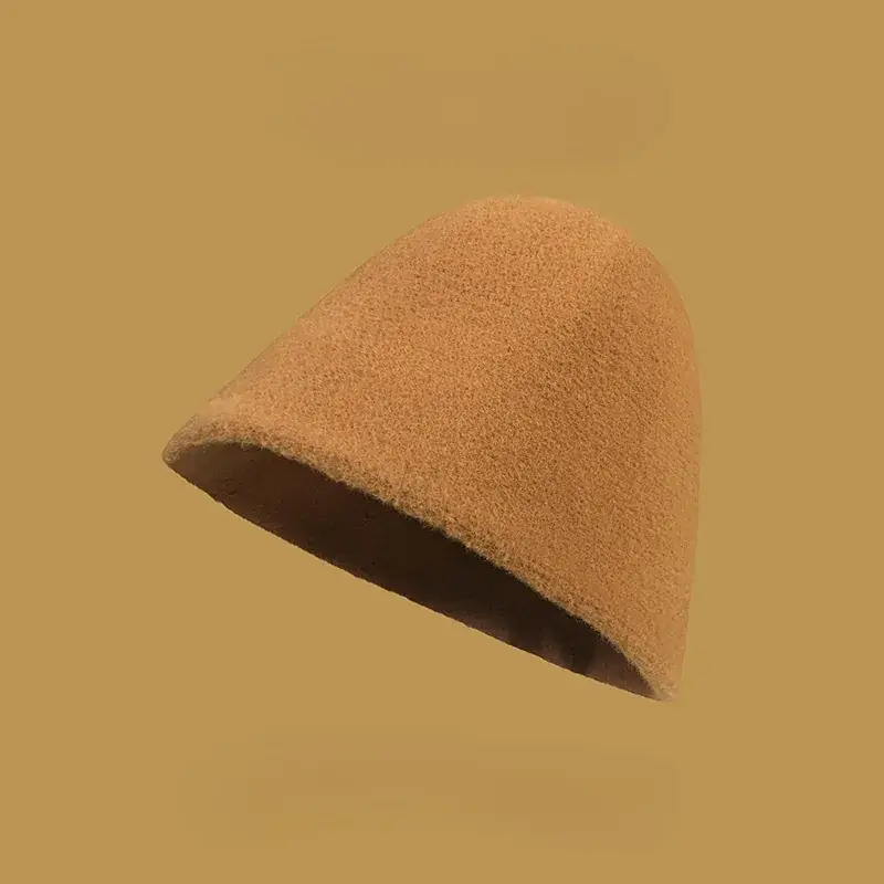 Earth Color Wool Knitted Hat for Kids Autumn Winter - Image 7