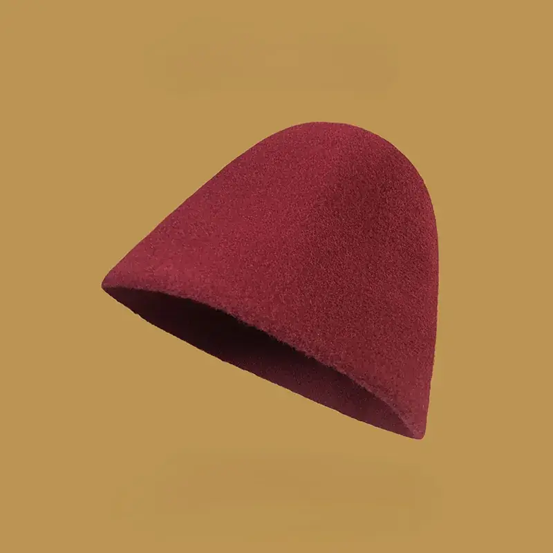 Earth Color Wool Knitted Hat for Kids Autumn Winter - Image 9