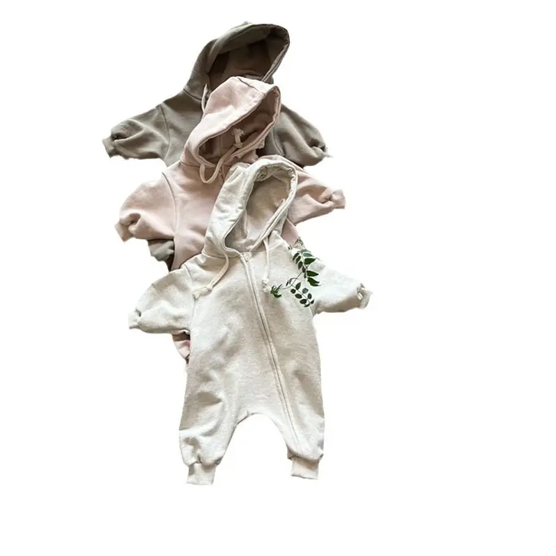Korean Style Hooded Sweatshirt Set for Baby Girls Pink - Image 8