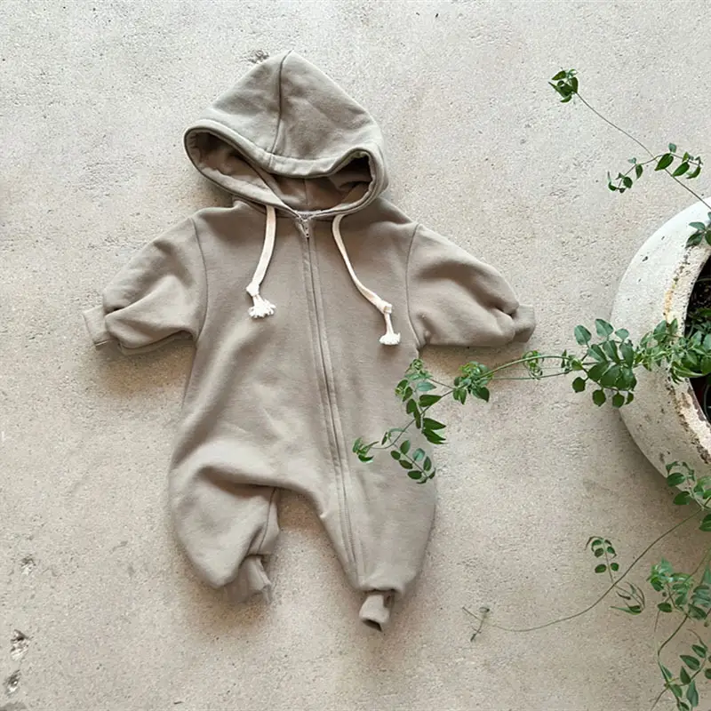 Korean Style Hooded Sweatshirt Set for Baby Girls Pink - Image 2