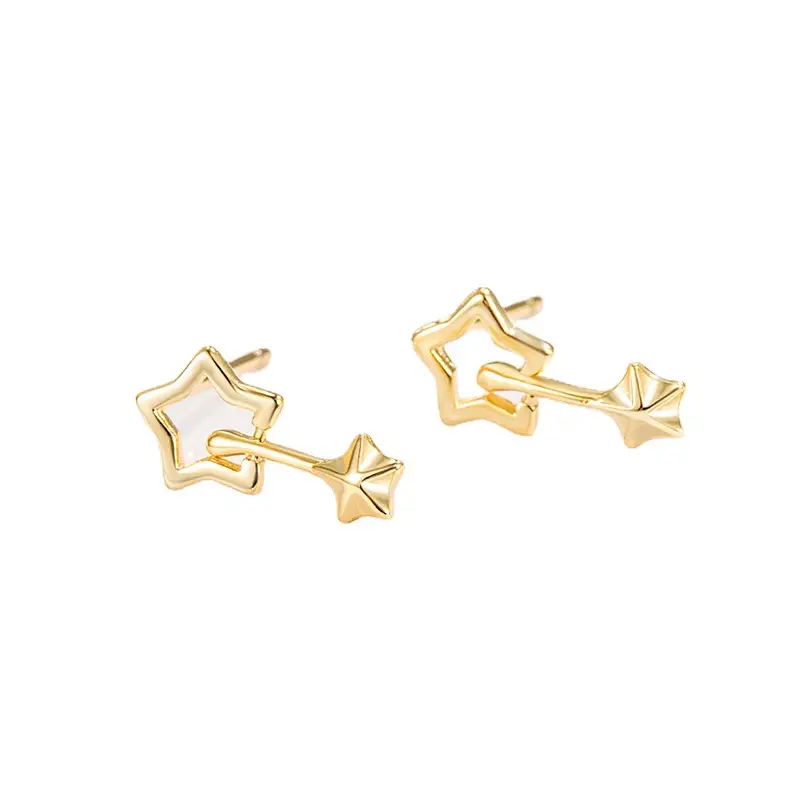 Gold Star Earrings for Women Summer Wear 2022 - Image 5