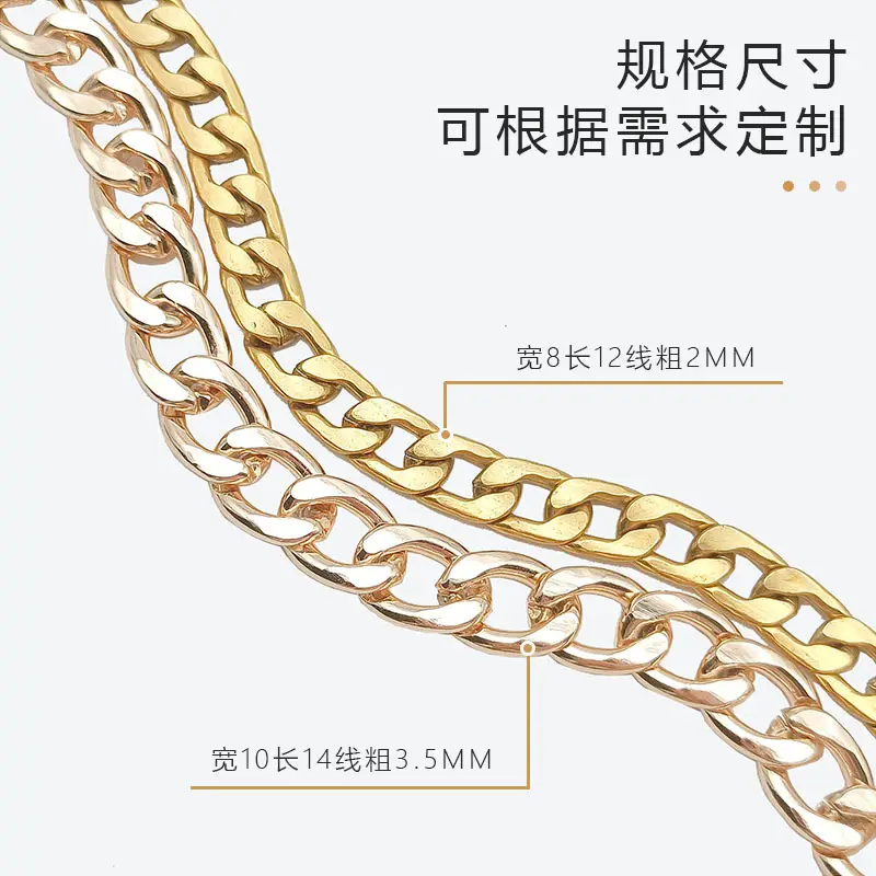 Gold Iron Chain Strap for Shoulder Bag & Crossbody - Image 11