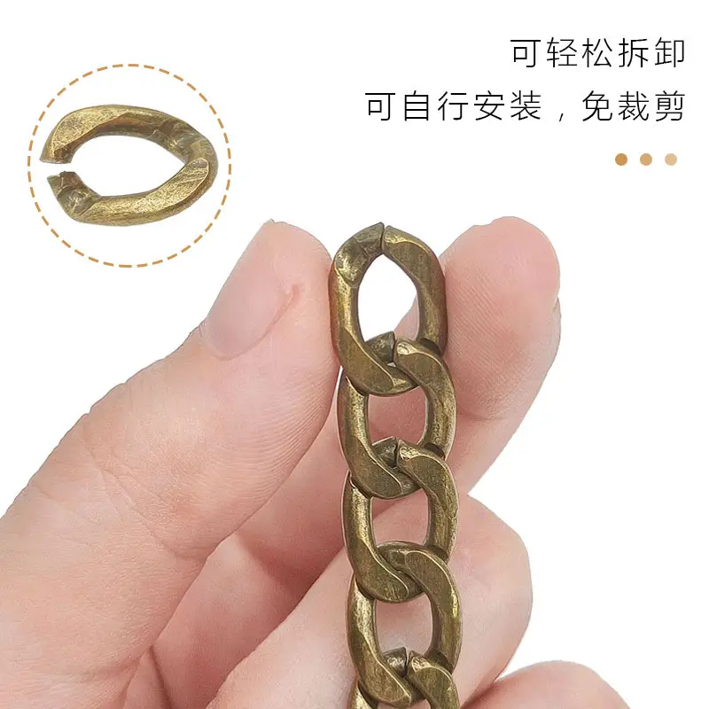 Gold Iron Chain Strap for Shoulder Bag & Crossbody - Image 13