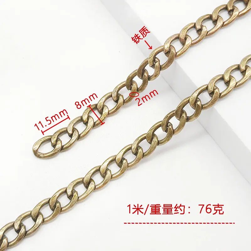 Gold Iron Chain Strap for Shoulder Bag & Crossbody - Image 4