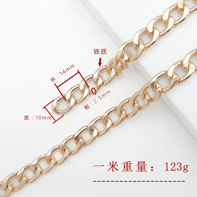 Gold Iron Chain Strap for Shoulder Bag & Crossbody - Image 5
