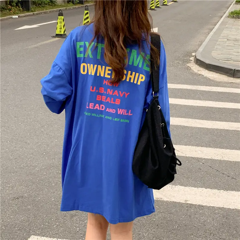 Blue Long Sleeve T-Shirt for Girls Plus Size 2023 - Image 6